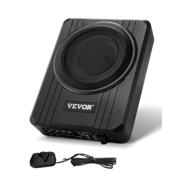 VEVOR Untersitz Auto Subwoofer 400 W 203 mm schlanker Auto Subwoofer mit Stromversorgung