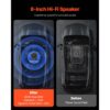 VEVOR Untersitz Auto Subwoofer 400 W 203 mm schlanker Auto Subwoofer mit Stromversorgung – Bild 3