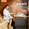 VEVOR Saunaofen, 8 kW, 400 V 3N tragbare Saunaheizung für drinnen & draußen mit 3-Stunden-Timer – Bild 2