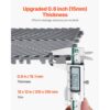 VEVOR 24 x Drainagematte Garage Bodenfliesen Ineinandergreifend 31x31cm Grau – Bild 3
