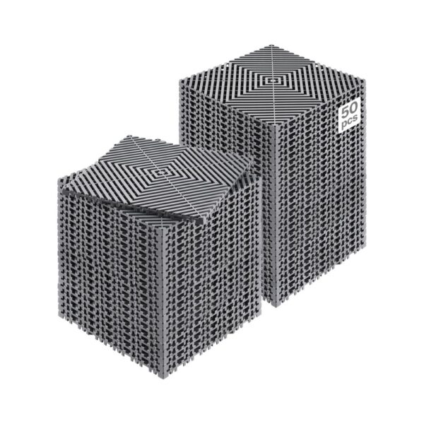 VEVOR ineinandergreifende Drainagematte Duschmatte 31 x 31 cm modulares ineinandergreifende Bodenmatten