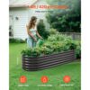 VEVOR Hochbeet Metall 2000x600x420 mm, Pflanzbeet, Pflanzkasten mit offenem Boden & abgerundeten Kanten – Bild 2