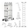 VEVOR Mehrzweckleiter, 7-in-1-Multifunktionsleiter, 3-stufige verstellbare Teleskopleiter