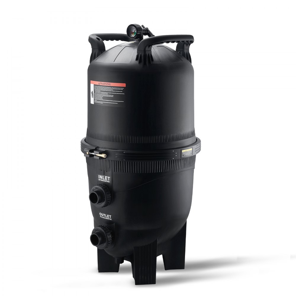 VEVOR Kartuschen-Poolfilter, 49 m² Filterfläche, Einbau-Poolfilter, aufblasbare Pools
