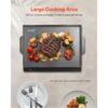 VEVOR Grillplatte Grillpfanne Karbonstahl universelle rechteckige Platte (502 x 370 mm) mit flacher Oberseite – Bild 4