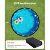 VEVOR Poolunterlage, 4,5 m, extra dicke Bodenplane, verhindert Einstiche – Bild 5