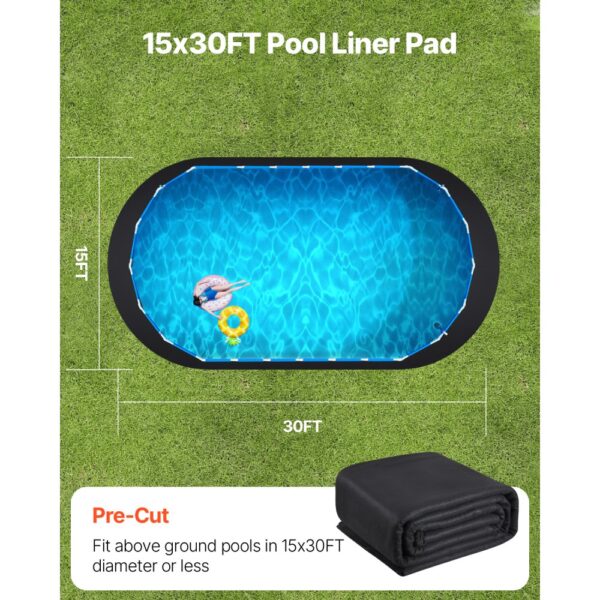 VEVOR Poolunterlage, 457x914 cm, extra dicke Bodenplane, verhindert Einstiche – Bild 5