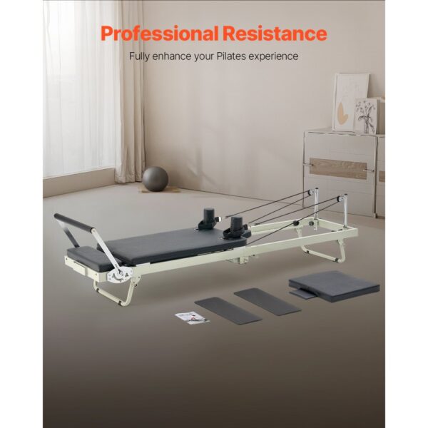 VEVOR faltbarer Pilates Reformer Trainingsgerät für den Einsatz im Heim-Fitnessstudio, bis zu 181,44 kg – Bild 3 VEVOR faltbarer Pilates Reformer Trainingsgerät für den Einsatz im Heim-Fitnessstudio, bis zu 181,44 kg – Bild 3