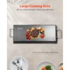 VEVOR Grillplatte Grillpfanne Karbonstahl universelle rechteckige Platte (812 x 310 mm) mit flacher Oberseite – Bild 4