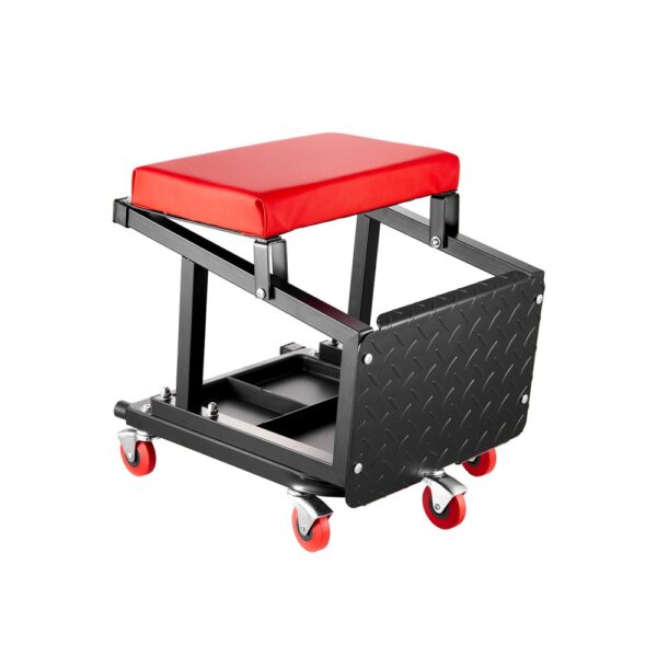 VEVOR Mechanikerhocker Garagensitz Arbeitshocker Werkstatthocker (136 kg belastbar) mit Rädern