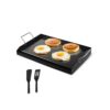 VEVOR Grillplatte Grillpfanne Karbonstahl universelle rechteckige Platte (605 x 360 mm) mit flacher Oberseite
