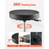 VEVOR Rollbarer Werkstatthocker Werkstattsitz (136 kg Tragkraft) Garagensitz Arbeitshocker, Schwarz+Rot – Bild 5