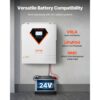 VEVOR Hybrid-Solarwechselrichter, 3500 W, 24 V DC auf einphasig 220/230 V AC – Bild 5