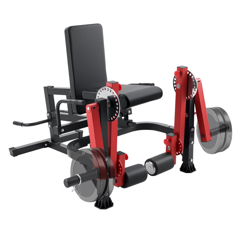 VEVOR Beinstrecker und Curl-Maschine, Heim-Fitnessstudio Trainingsbank (317 kg belastbar)
