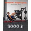 VEVOR Beintrainer Beinpresse Hack-Squat-Maschine Kombination (40° / 45° / 50° Rückenlehne) – Bild 2