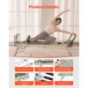 VEVOR Faltbarer Pilates Reformer Trainingsgerät im Heim-Fitnessstudio, Feder und Kordel, bis zu 181,44 kg – Bild 5