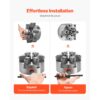 VEVOR 6-Backen-Drehfutter, 160 mm, selbstzentrierendes Spannfutter mit D1-4 Cam Lock-Trägerplatte – Bild 5