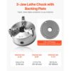 VEVOR 3-Backen-Drehfutter, φ160 mm, selbstzentrierendes Spannfutter mit 38,1-mm-8-Gewinde-Trägerplatte – Bild 4