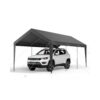 VEVOR Carport, 3,05x6,09x2,87 m Autoüberdachung, tragbare Zeltgarage, verzinkter Autounterstand