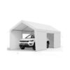 VEVOR Zeltgarage Carport Garagenzelt Autoüberdachung 3,65x6,09x3,02m Weiß