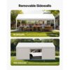 VEVOR Zeltgarage Carport Garagenzelt Autoüberdachung 3,65x6,09x3,02m Weiß – Bild 5