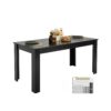 VEVOR Rechteckiger Esstisch Küchentisch Holztisch (160 cm / 150 kg belastbar) für 4–6 Personen