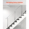 VEVOR Kabelgeländerpfosten, 107x5x5 cm Geländerpfosten, mit 30° vorgebohrten Löchern – Bild 2