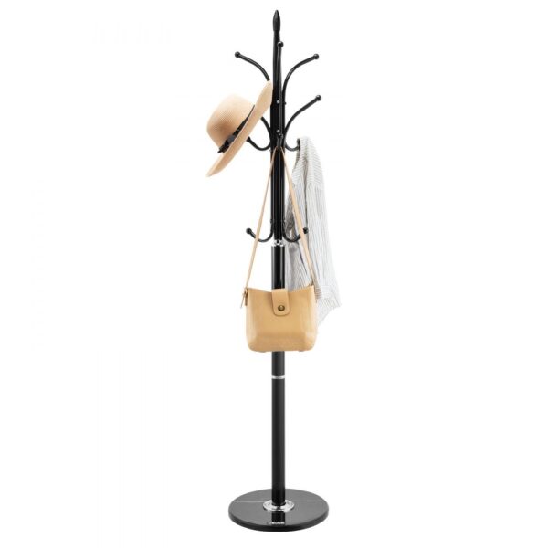 VEVOR Garderobenständer, 370x370x1800 mm, Kleiderständer mit Marmorsockel & 6 Haken VEVOR Garderobenständer, 370x370x1800 mm, Kleiderständer mit Marmorsockel & 6 Haken