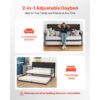 VEVOR Tagesbettrahmen in Twin-Größe, Tagesbett Sofabett mit Ausziehbett, Schwarz – Bild 2
