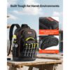 VEVOR Werkzeugrucksack mit 65 Taschen, Backpack inkl. 21-teiliges Werkzeugset, Werkzeugtasche mit Laptopfach – Bild 4