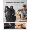 VEVOR Werkzeugrucksack mit 65 Taschen, Backpack inkl. 21-teiliges Werkzeugset, Werkzeugtasche mit Laptopfach – Bild 5