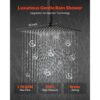 VEVOR Duscharmatur Regenduschsystem fürs Badezimmer Duschsystem mit 254 mm quadratischen Regenduschkopf – Bild 2