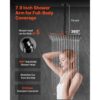 VEVOR Duscharmatur Regenduschsystem fürs Badezimmer Duschsystem mit 254 mm quadratischen Regenduschkopf – Bild 4