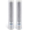 VEVOR 2 Stk. Ersatzkartusche für den Wasserfilter für das ganze Haus, 115 x 507 mm CTO-Kohleblock