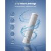 VEVOR 2 Stk. Ersatzkartusche für den Wasserfilter für das ganze Haus, 115 x 507 mm CTO-Kohleblock – Bild 2