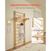 VEVOR schwedisches Leiterwand 10-stufiges Indoor-Klettergerüst aus Massivholz, Ideales Geschenk für Kinder – Bild 2