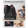 VEVOR Werkzeugrucksack, 64 Taschen, Backpack mit Laptopfach & geformtem Boden – Bild 4