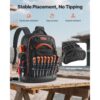 VEVOR Werkzeugrucksack, 64 Taschen, Backpack mit Laptopfach & geformtem Boden – Bild 5