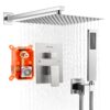 VEVOR Duscharmatur Regenduschsystem fürs Badezimmer Duschsystem mit 305 mm quadratischen Regenduschkopf