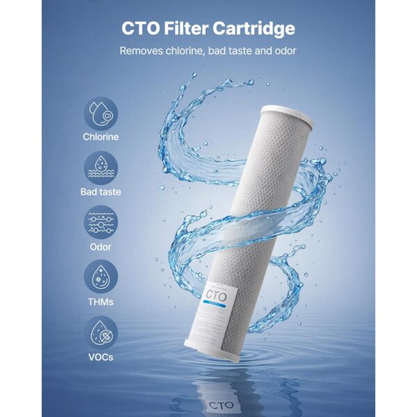VEVOR Ersatzkartusche für den Wasserfilter für das ganze Haus, 115 x 507 mm CTO-Kohleblock – Bild 2 VEVOR Ersatzkartusche für den Wasserfilter für das ganze Haus, 115 x 507 mm CTO-Kohleblock – Bild 2