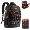 VEVOR Werkzeugrucksack, 65 Taschen, Backpack mit Laptopfach & geformtem Boden