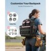 VEVOR Werkzeugrucksack, 56 Taschen, Backpack mit Laptopfach, Werkzeugtasche für Elektriker – Bild 5