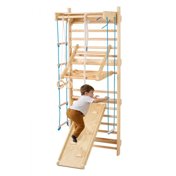 VEVOR schwedisches Leiterwand, 8 in 1 15-stufiges Indoor-Klettergerüst