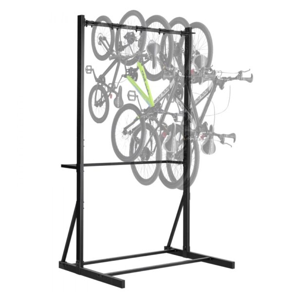 VEVOR Fahrradständer für 5 Fahrräder, Fahrradhalter mit 5 Hochleistungshaken, 136 kg Tragkraft