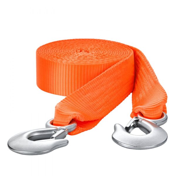 VEVOR Abschleppgurt für ATV mit Haken, 50,8 mm x 6,1 m, Bruchfestigkeit von 7700 kg
