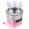 VEVOR Zuckerwattemaschine 1000 W elektrische Zuckerwattegeräte mit 38 cm Edelstahlschüssel und Zuckerlöffel