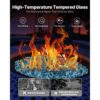 VEVOR Feuerglas, 4,5 kg hochtemperaturbeständige Glassteine, 12,7 mm reflektierende Feuerstellen-Glasperlen – Bild 3 VEVOR Feuerglas, 4,5 kg hochtemperaturbeständige Glassteine, 12,7 mm reflektierende Feuerstellen-Glasperlen – Bild 3