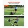VEVOR Gewichtsschlitten Kraftschlitten, Fitnessgerät mit Gurt, kompatibel mit 25/51 mm Gewichtsscheiben – Bild 3