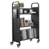 VEVOR Bücherwagen, 150 kg Tragkraft, 77 x 38 x 122 cm, Bücherregalwagen für Wohnzimmer