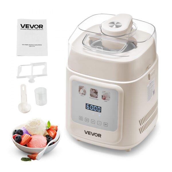 VEVOR automatische Eismaschine mit eingebautem Kompressor 1 L kein Vorgefrieren